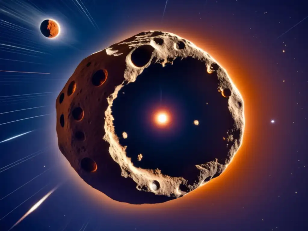 A spectacular space photograph captures the stunning jagged appearance of Asteroid Teucer (1932 KA) as it orbits around the sun