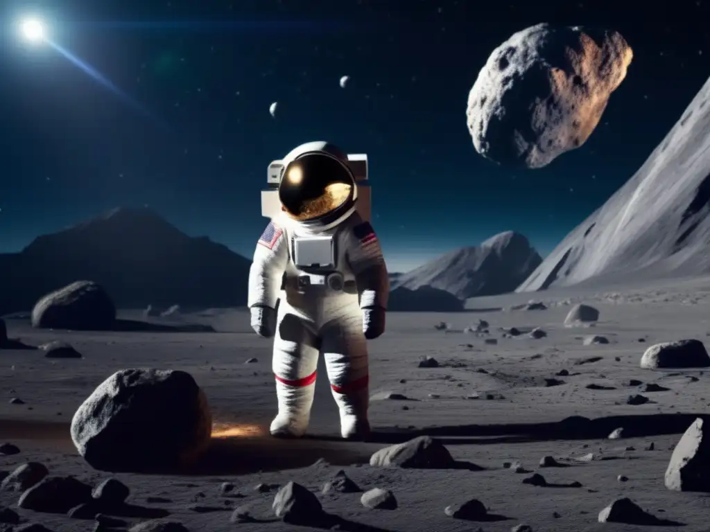 A breathtaking shot of the asteroid TV mini-series, perfectly capturing its realistic and intricate portrayal of space exploration