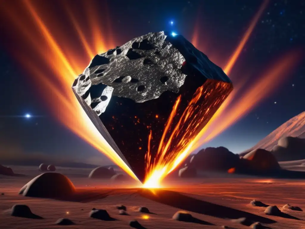 Astrometeorite virus: A haunting image of a celestial body with intricate viral markings, radiating an otherworldly glow amidst a fiery impact crater