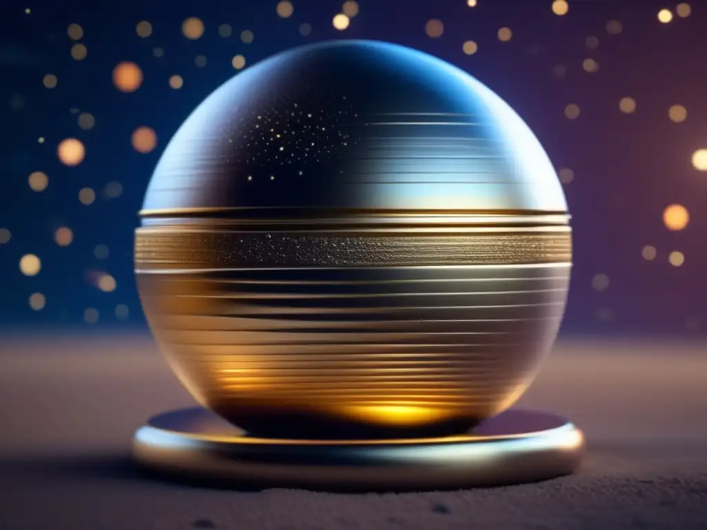 Dash - 'Awe-Inspiring Beauty: Psyche Planet Photorealistic Render' Psyche, the metal planet designed by Annibale De Gasparis, holds a proud view of the universe with its golden aura