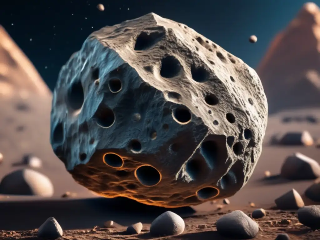 Unveiling the intricate surface of the asteroid Capys, this high-resolution, photorealistic image captures its depth and distance