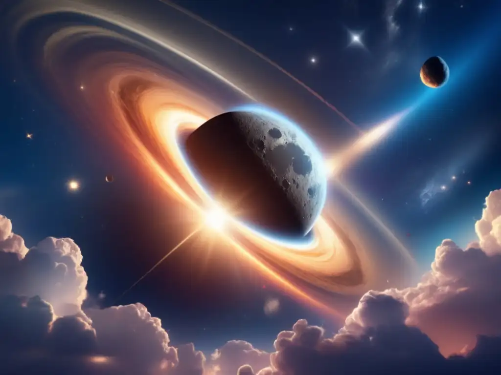 An awe-inspiring image of a celestial event, with a focus on intense detail and photorealistic rendering