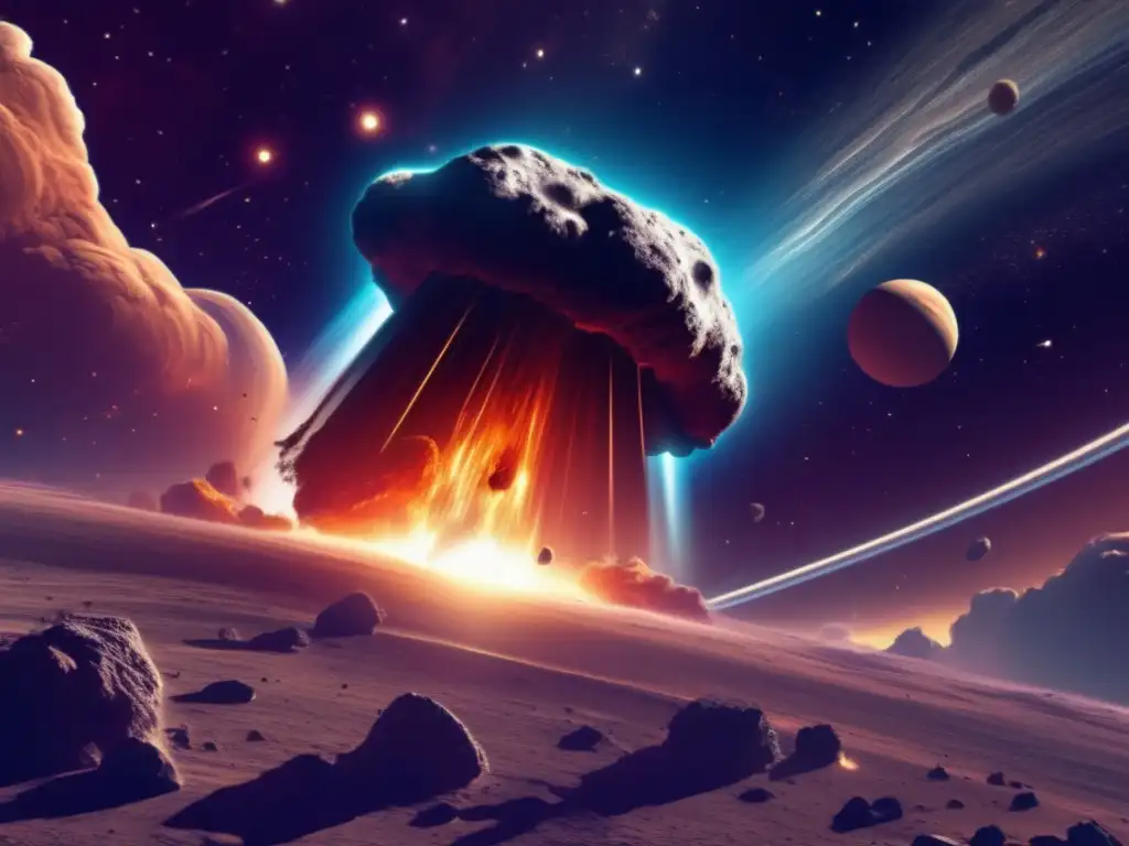 Whatever you're looking for, this image of a large asteroid transports you to a far-off, alien world