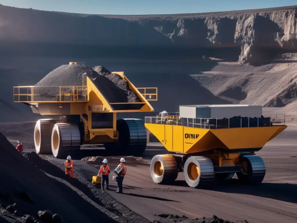 A striking image of a bustling asteroid mining facility captures the essence of this cutting-edge industry