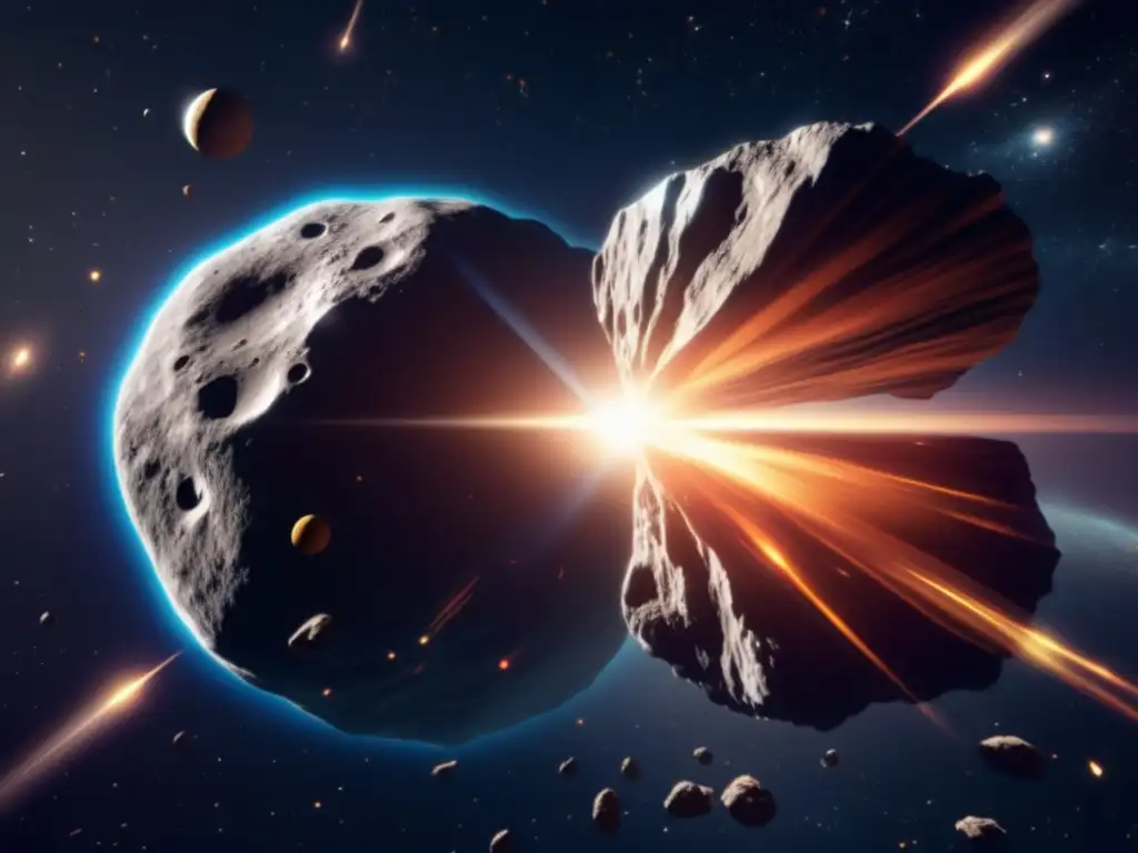 A stunning 1998 OR2 asteroid whizzes through space with lifelike textures and lighting, mesmerizing viewers with its dynamic motion