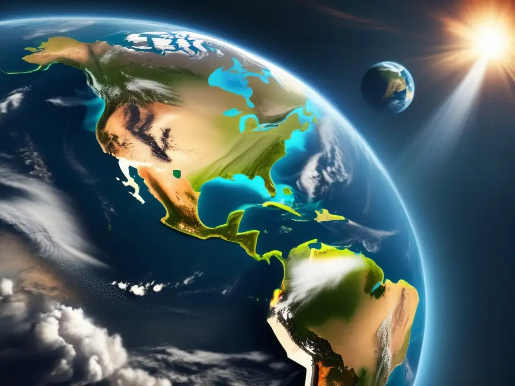 A stunning satellite image of Earth from space captures the devastation of a natural disaster