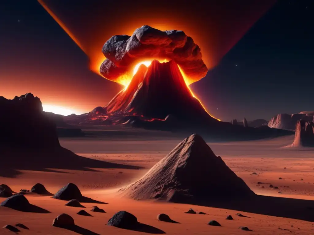An eerie, photorealistic depiction of asteroid Ereshkigal