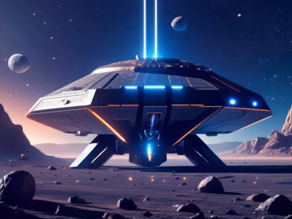 Fueling up in the Final Frontier Fuel-hungry spacers approach a cosmic oasis: a metamorphosed asteroid, now-a-days a vital refueling station for interstellar travelers