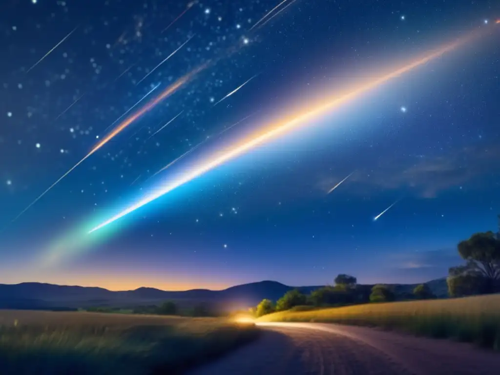 Meteors Light Up the Night: A Geminids Meteor Shower Adventure The night sky comes alive with a dazzling display of meteors during the Geminids meteor shower