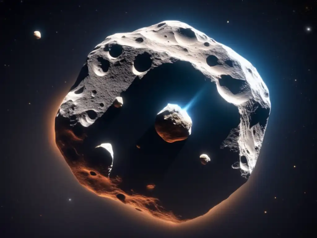 Hector, the round asteroid, floats on black space, radiating a mystifying aura of unexploration and discovery