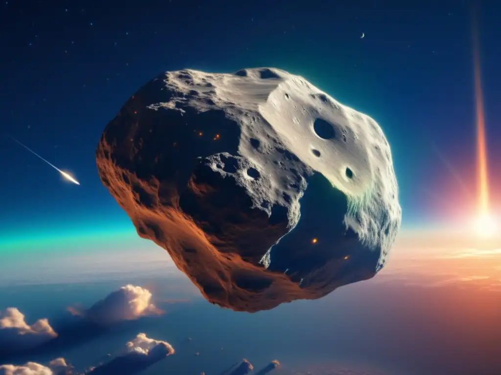 ​
Asteroid 1566 Icarus looms in the sky - a stunning, photorealistic portrayal of our mysterious neighbor in its nearmiss approach to Earth