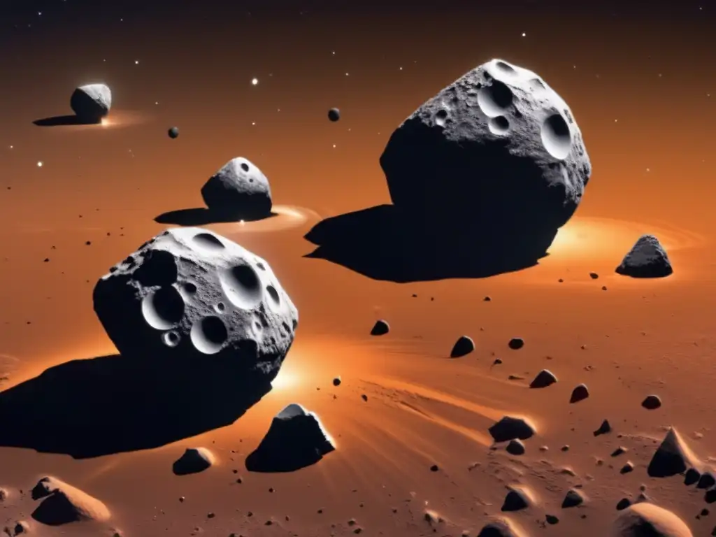 Ida and Dactyl: Two Connected Asteroids Orbiting Jupiter Two celestial bodies, Ida and Dactyl, orbit Jupiter in a dance of cosmic harmony