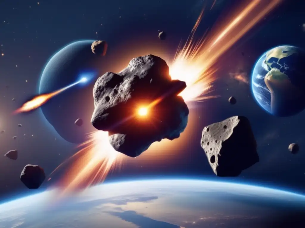 Asteroid Strike: Celestial bodies orchestrate a bombardment towards Earth Three asteroids orchestrate a bombardment towards Earth, with one divulging upon impact