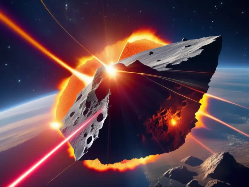 With the world at stake, the laser shield stands tall and proud, deflecting the destructive asteroid with precision and capability