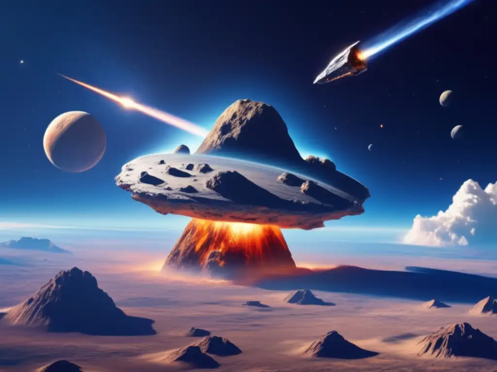 Humanity's Last Hope: A stunning photograph of a massive asteroid looming over Earth