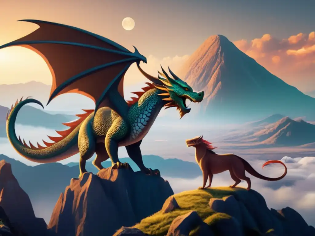 In the image, Asteroid Capys and a mythological dragon are connected, with scales that resemble the asteroid's surface and a tail resembling a comet