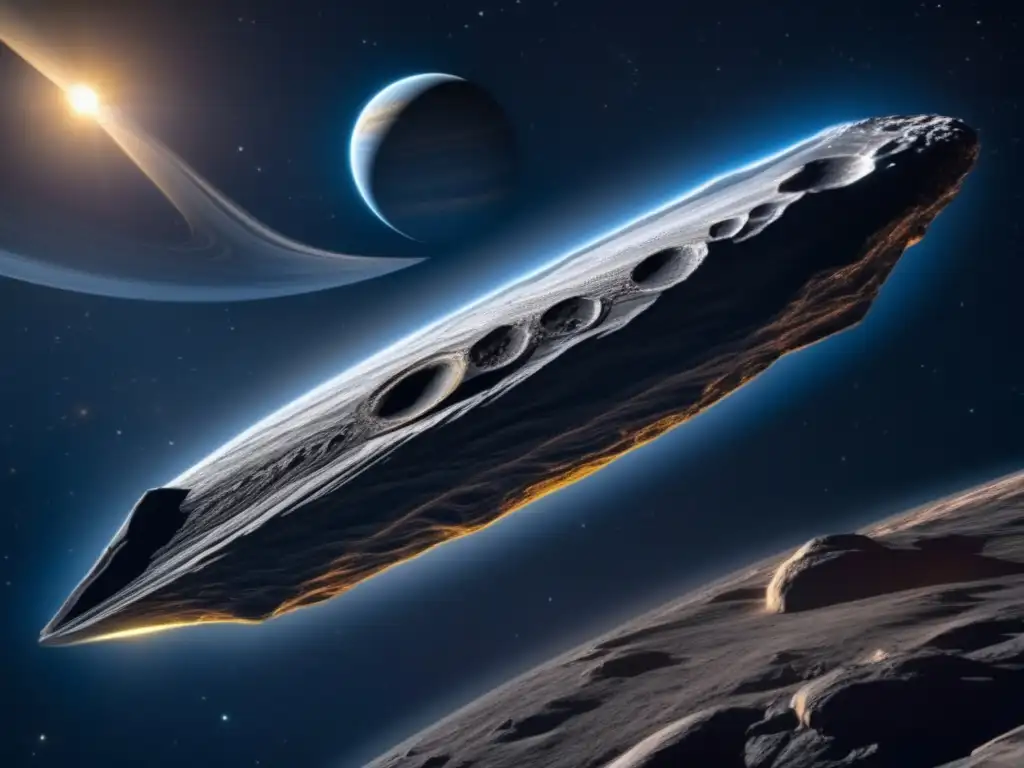 A NASA James Webb Space Telescope close-up of 'Oumuamua, a mysterious interstellar object, passing Earth