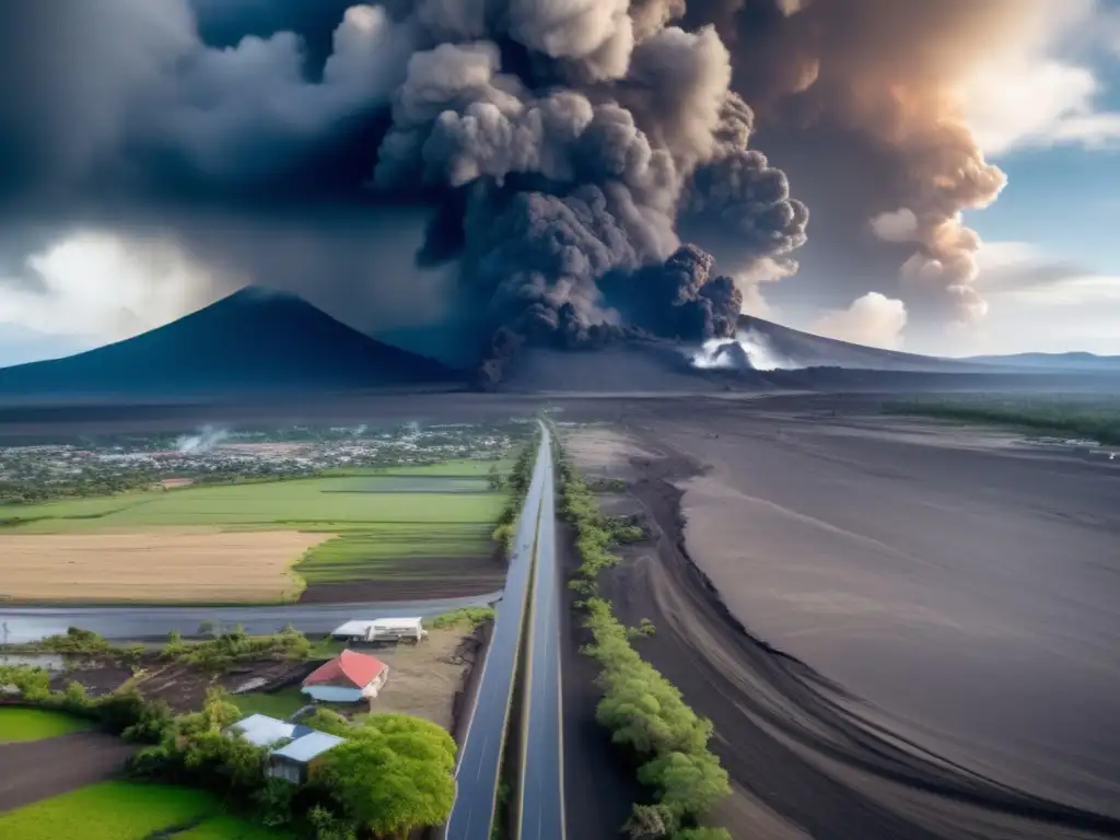 As wordless panoramic aerial shot
