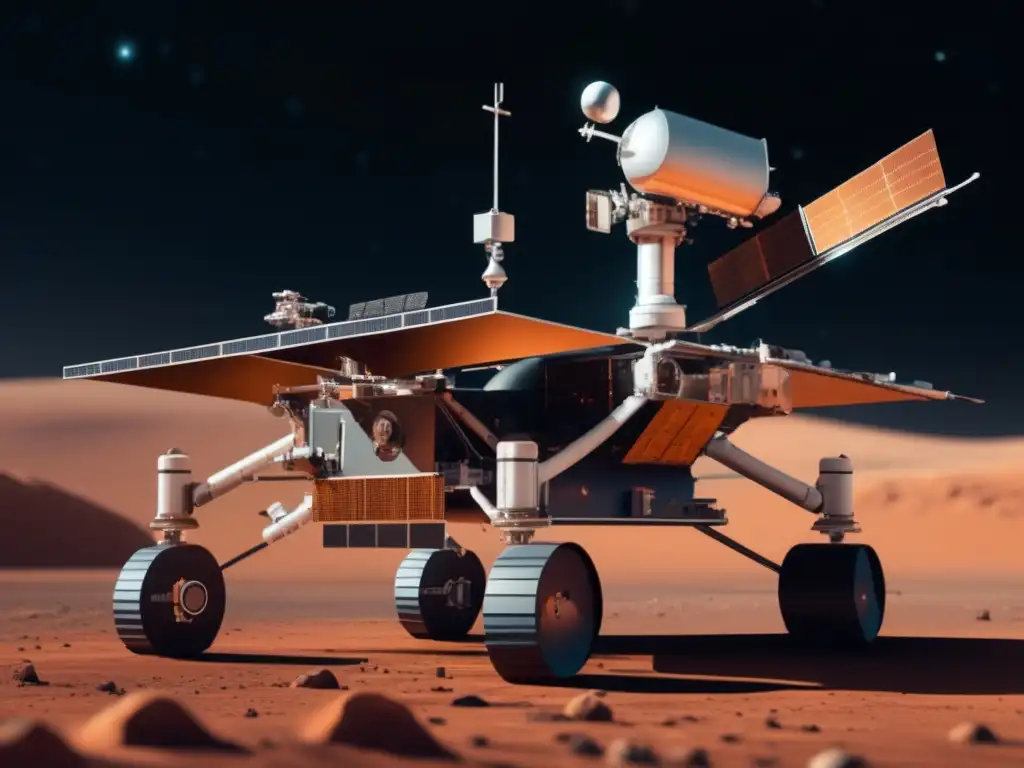 Photorealistic 8k image of Mars Rover, showcasing technological advancements in space exploration