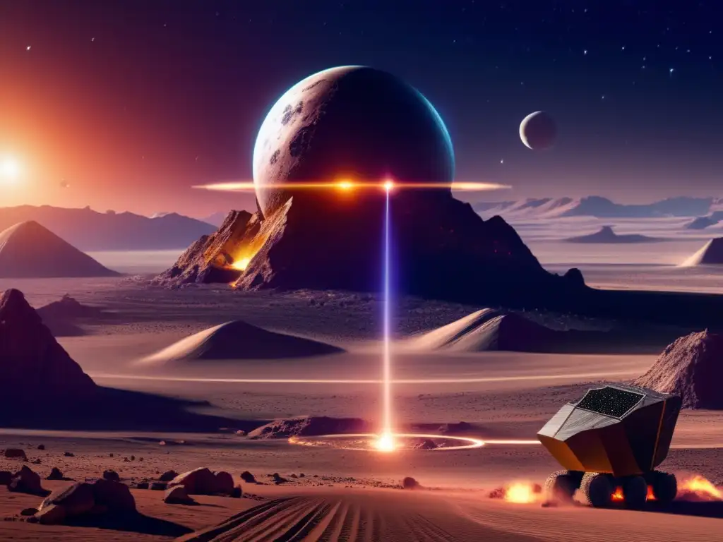 A towering beacon of technological marvel rises from the desolate expanse, safeguarding Earth from extraterrestrial peril with laser beams and advanced radar systems