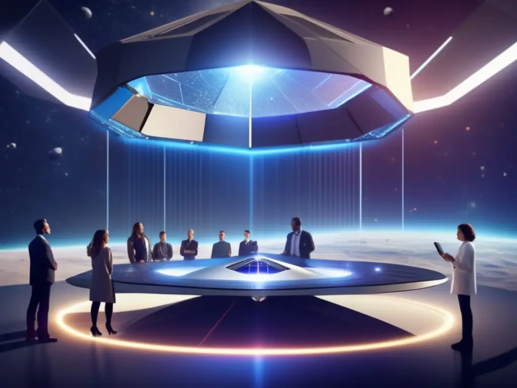 A dynamic group of scientists and engineers collaborate on building a futuristic, massive space shield to protect Earth from asteroid impacts