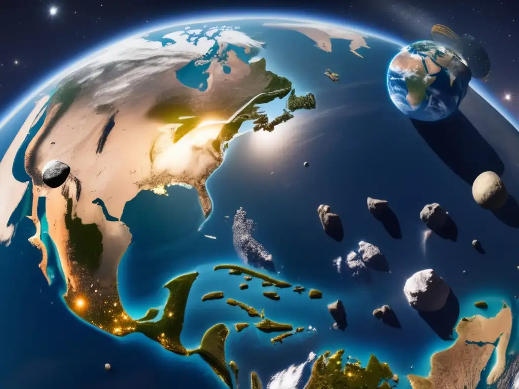 A stunning space photograph captures the Earth from above, revealing its vast and complex landscape