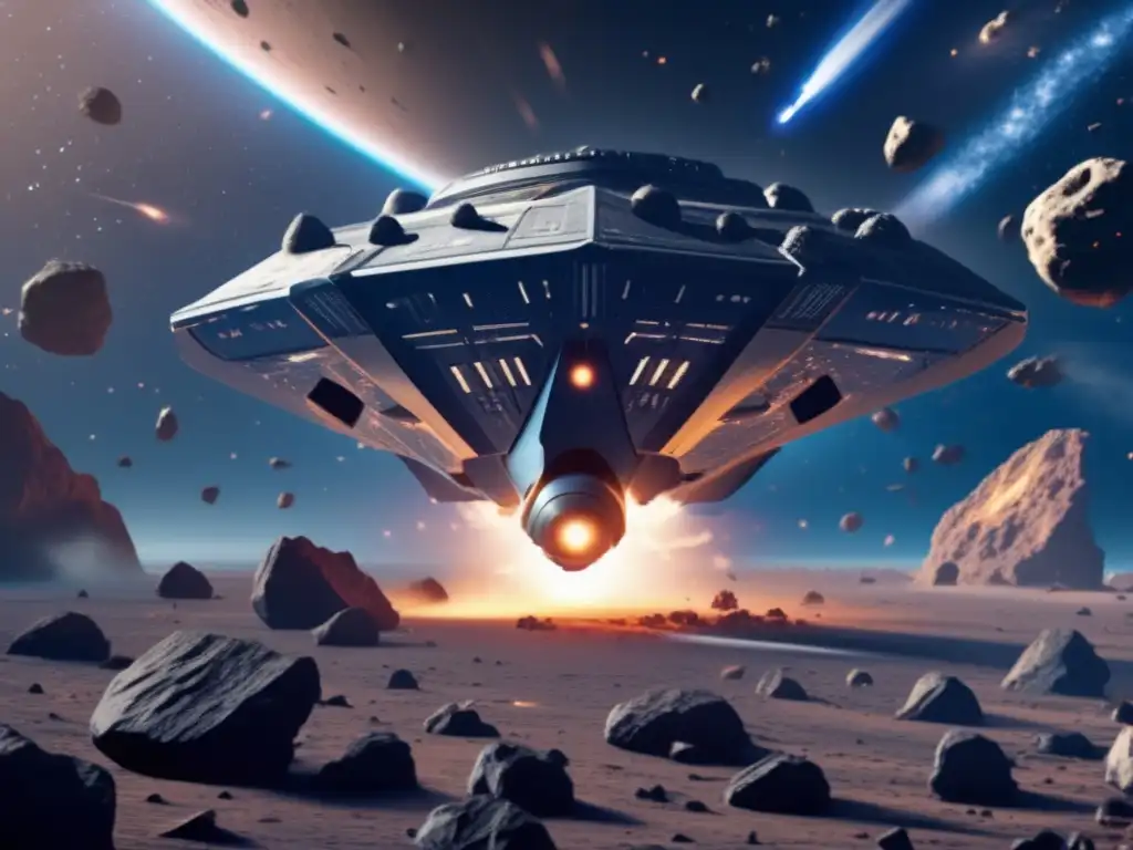 A daunting asteroid field ahead, an alien attack imminent