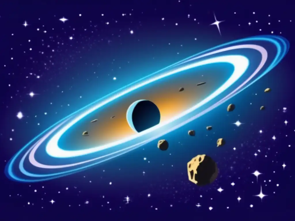 Asteroid Belt Sucks Life Out of Supernova An ethereal image captures a supernova's fiery grasp on an asteroid belt