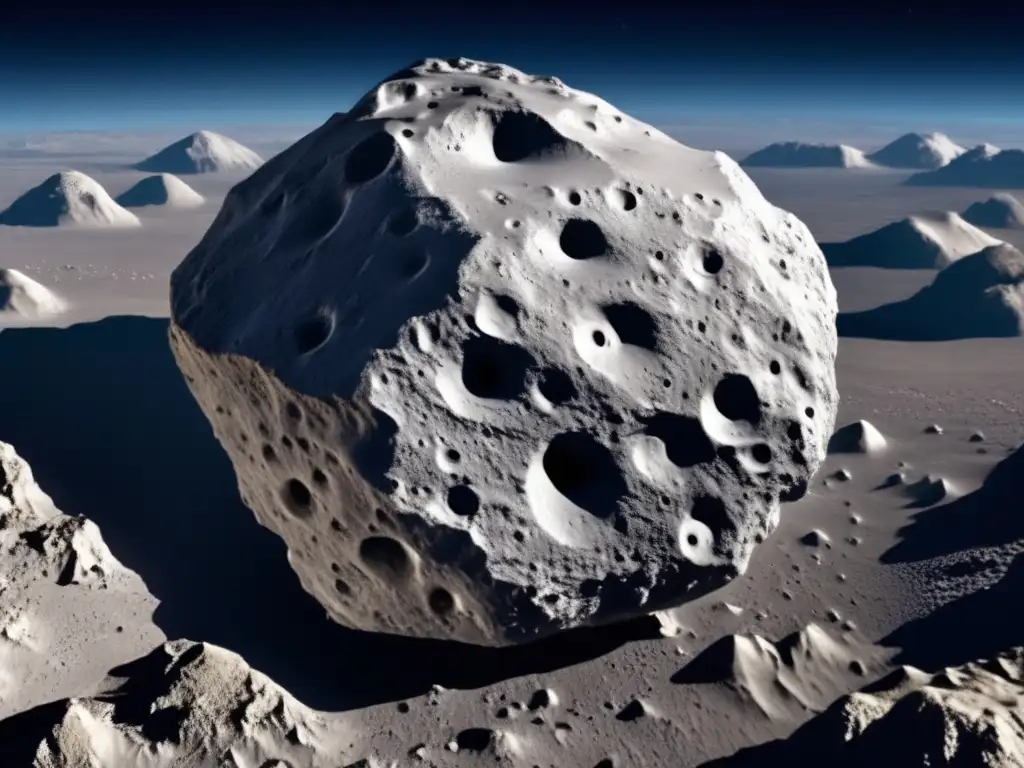 Closeup of Asteroid Tantalus, captured from high altitude