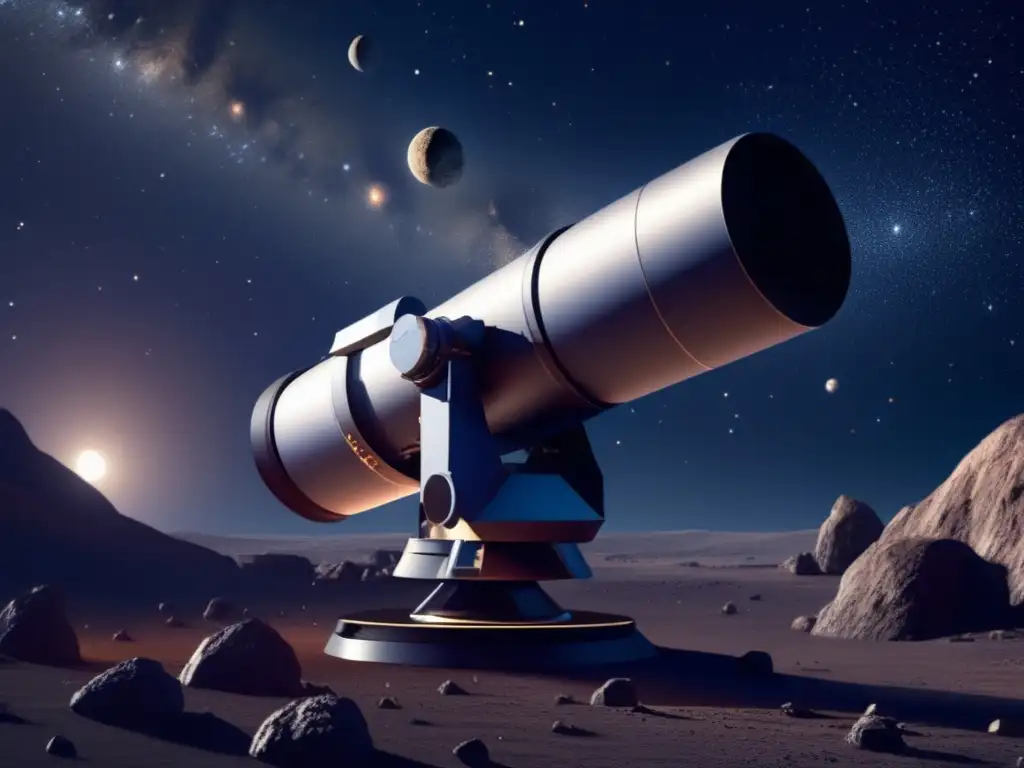 Asteroid Exploration: Solidarity in the Unknown - Dash: Marvel at this photorealistic depiction of a telescope zooming in on a distant asteroid