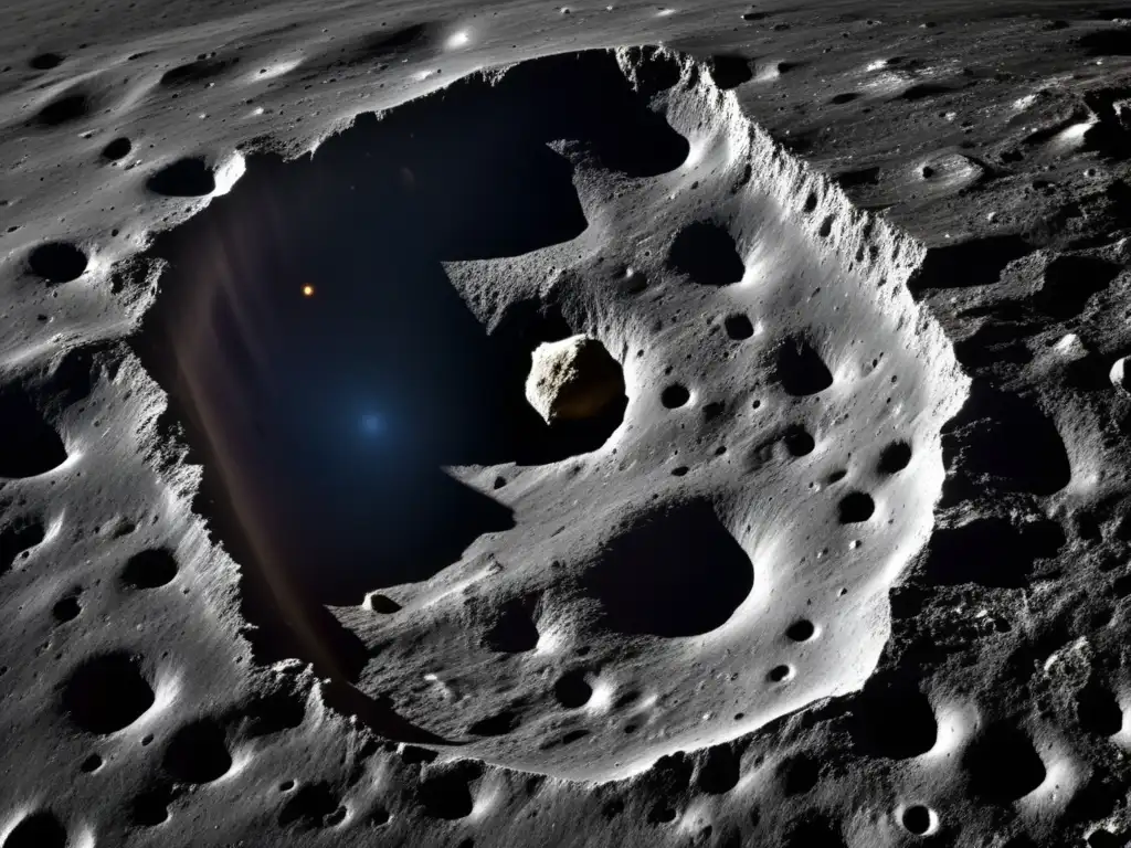 Vesta's craterscarved surface soars above us, its rocky features